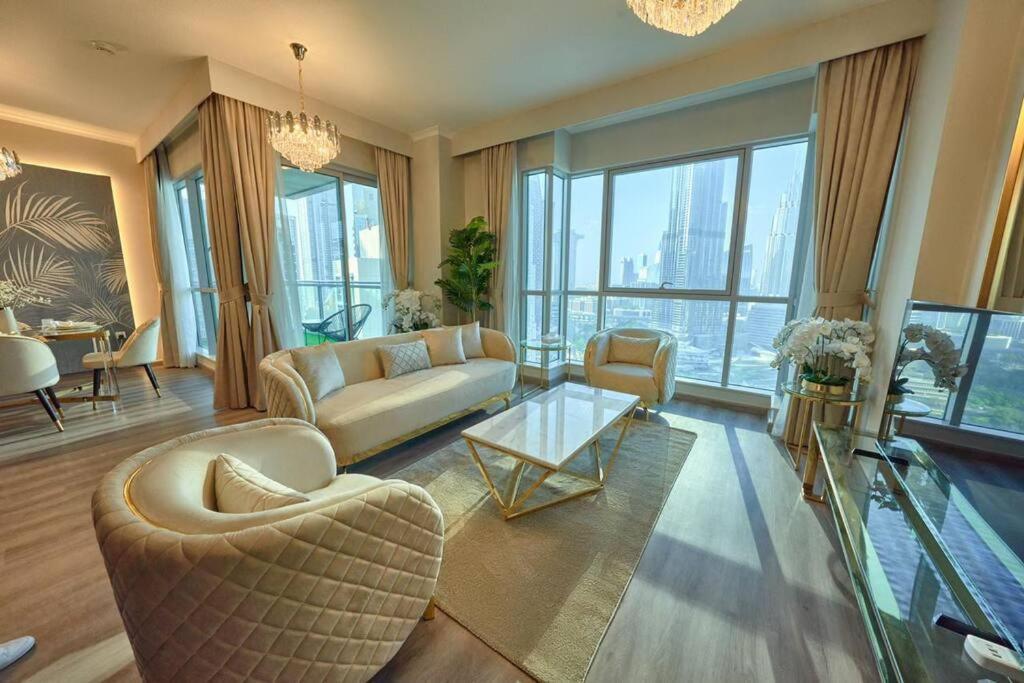 Apartmán Magnificent Luxury 3Br With Amazing Burj & Fountain View Dubaj Exteriér fotografie